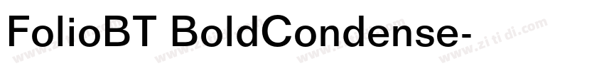 FolioBT BoldCondense字体转换